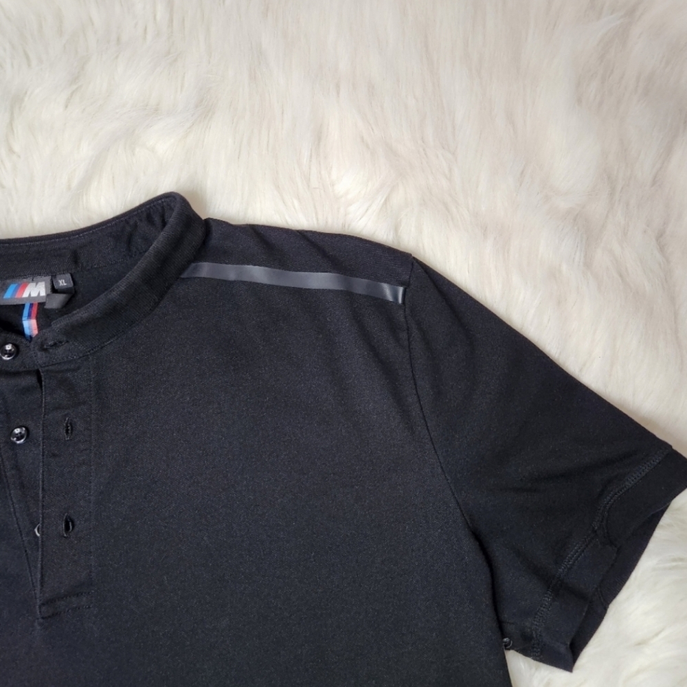 Mens Black BMW MSport Polo (XL) - Picture 5 of 8